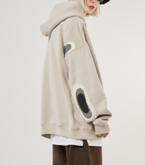 Autumn and winter new original couple fashion brand heavy sweater coat retro American loose hoodie men