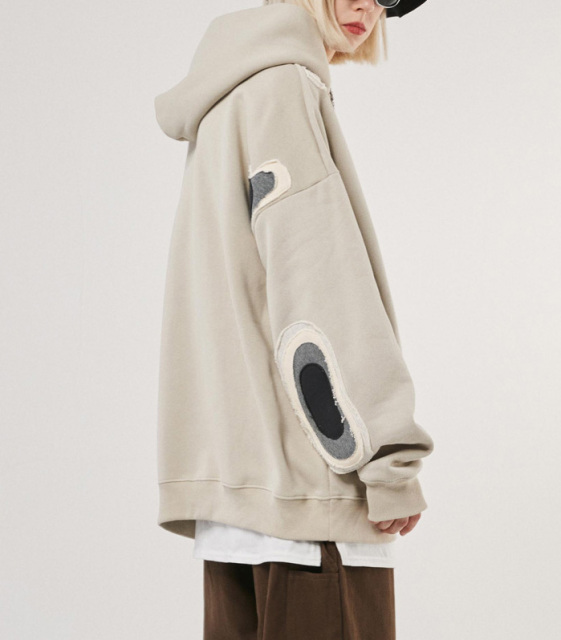 Autumn and winter new original couple fashion brand heavy sweater coat retro American loose hoodie men