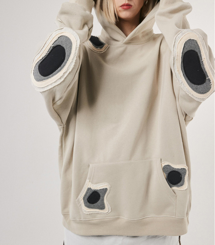 Autumn and winter new original couple fashion brand heavy sweater coat retro American loose hoodie men