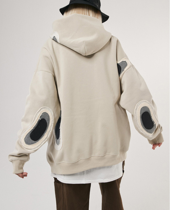 Autumn and winter new original couple fashion brand heavy sweater coat retro American loose hoodie men