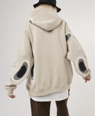 Autumn and winter new original couple fashion brand heavy sweater coat retro American loose hoodie men