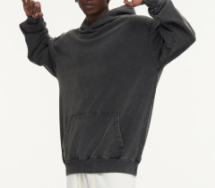 2024 Spring and Autumn 425G vintage wash to do old hoodie hoodie coat American street fashion top couple shirt