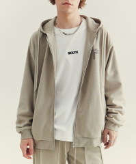 Men's hooded cardigan hoodie men's senior sense heavy fashion brand new autumn and winter printed zipper coat