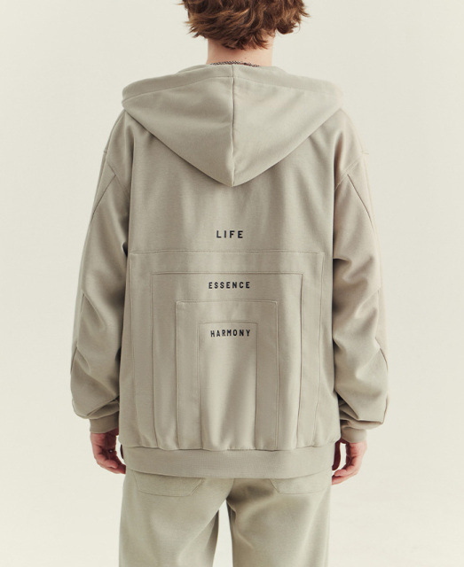 Men's hooded cardigan hoodie men's senior sense heavy fashion brand new autumn and winter printed zipper coat