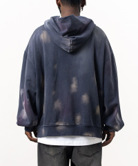 2024 Autumn/Winter new fashion brand American heavy 500g vintage do old whitewashed hoodie man