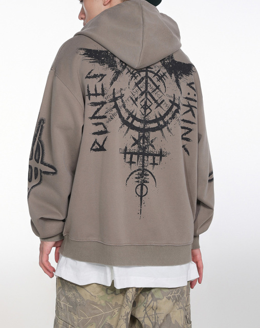 Autumn and winter heavy do old hoodie coat American short hoodie love flying pigeon high street BF men and women