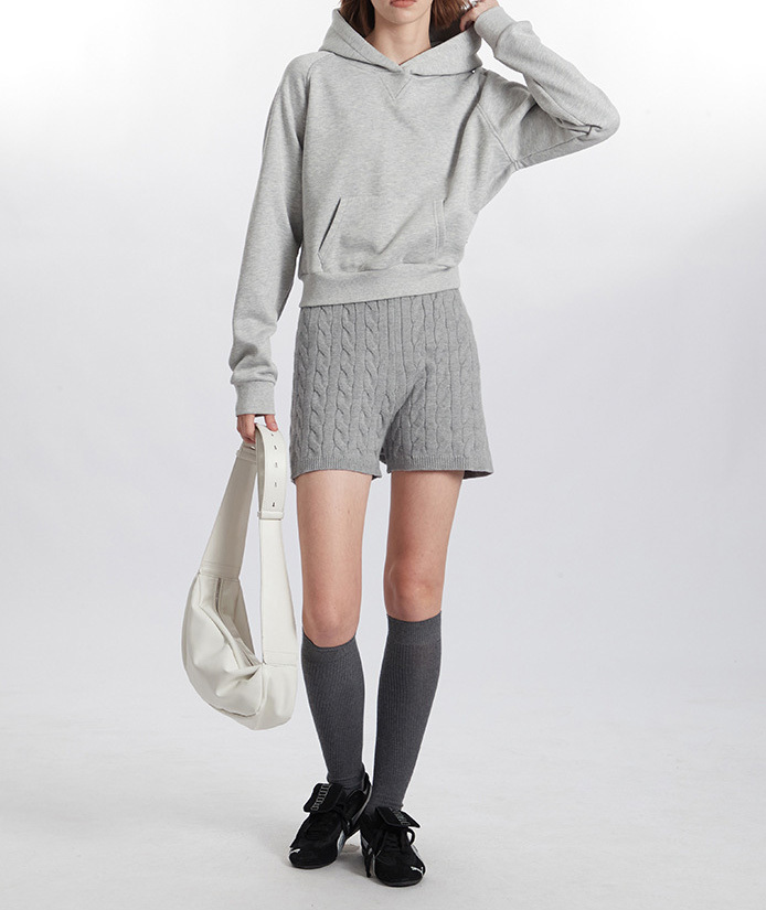 2024 American autumn and winter hoodie hooded new relaxed jacket short female