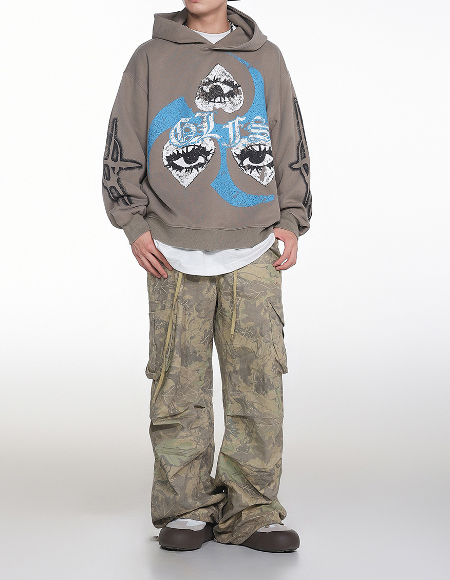 Autumn and winter heavy do old hoodie coat American short hoodie love flying pigeon high street BF men and women