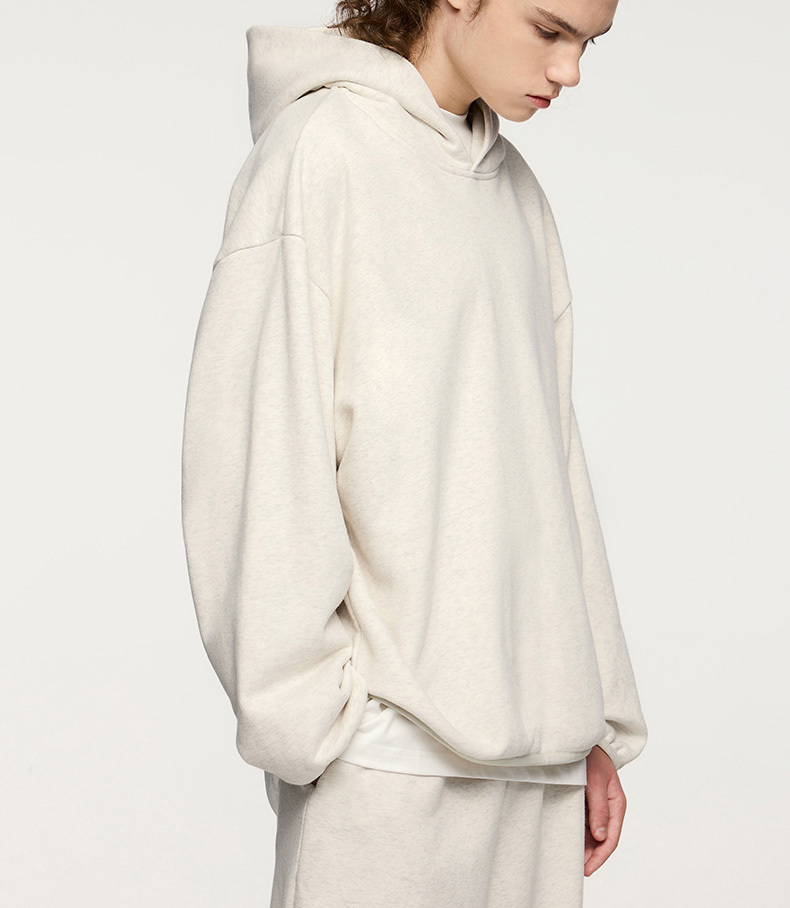 Men's _fog hooded fleece hoodie 2024 autumn and winter brand new American casual loose pullover top