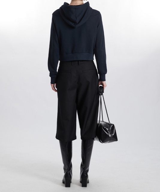 2024 Europe and the United States autumn hooded applique embroidery short crop hot girls hoodie women all the fashion brand