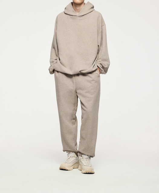 Bunched feet grab fleece sweatpants 2024 autumn and winter brand new American sports bunched feet pants for men and women