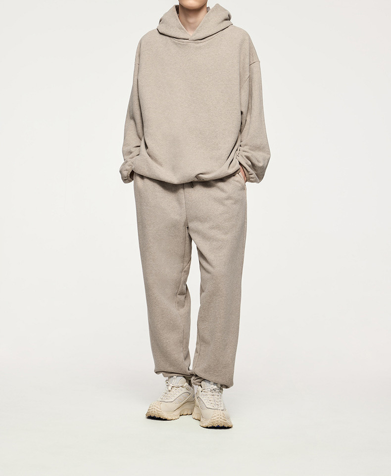 Bunched feet grab fleece sweatpants 2024 autumn and winter brand new American sports bunched feet pants men