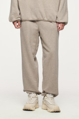 Bunched feet grab fleece sweatpants 2024 autumn and winter brand new American sports bunched feet pants men