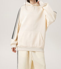 Autumn and winter men's clothing heavy 400g trendy brand sweatshirt contrast color casual loose tops unisex