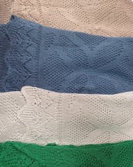 Custom Spring and Summer New Shoulderless Crocheted Hollowwork Ruffled Lace Long Temperament Dress