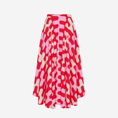 2025 Women's Spring /summer New Fashion Skirt Casual Print Bohemia Female Mid-length Skirts