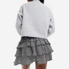 2025 New Mini Skirt In Black Gingham