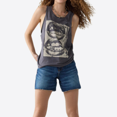 Summer New Abstract Photoreal Graphic Muscle Tank Top