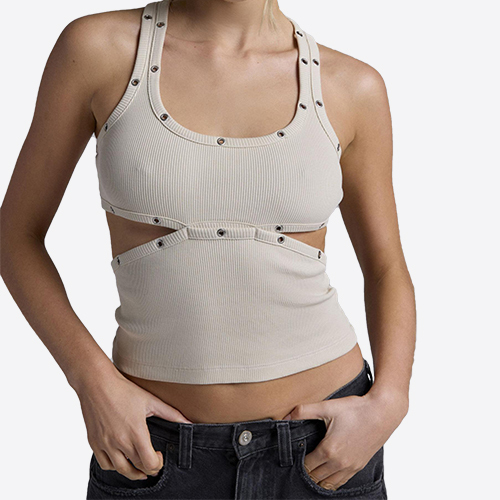 Summer New Fashion Street Women's Atomic Cut-Out Tank Top