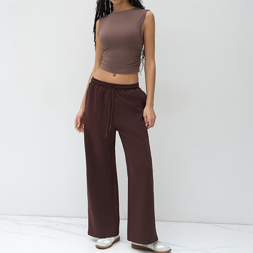 2025 Wholesale Custom Scrunch Stretchy Compression Wrinkle Soft Breathable Muscle Gym Women Tank Tops