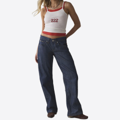 Women Double Spaghetti Strap Camisoles Two-Pieces Sleeveless Backless Tank Tops Summer Vests Tops