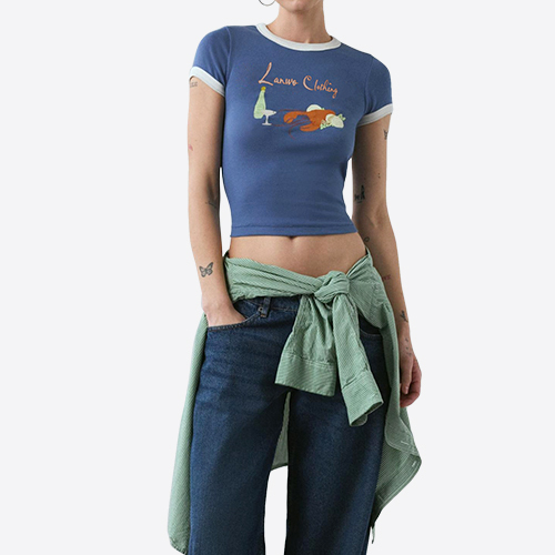 Custom 2025 New Women's Perfectly Flawless Pattern Ring Baby T-Shirt