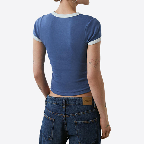 Custom 2025 New Women's Perfectly Flawless Pattern Ring Baby T-Shirt