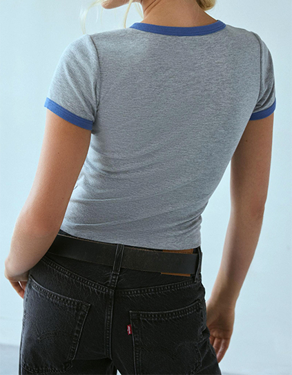 Custom 2025 New Applique Graphic Notched Tee