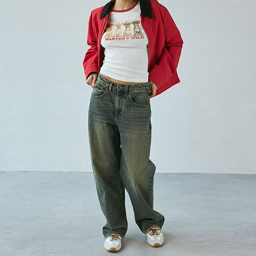 Europe and America 2025 New Wild Graphic Fitted Kawaii Anime T Shirts