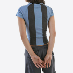 Europe and The United States Women's Fashion New Graphic V-Neck T-Shirt