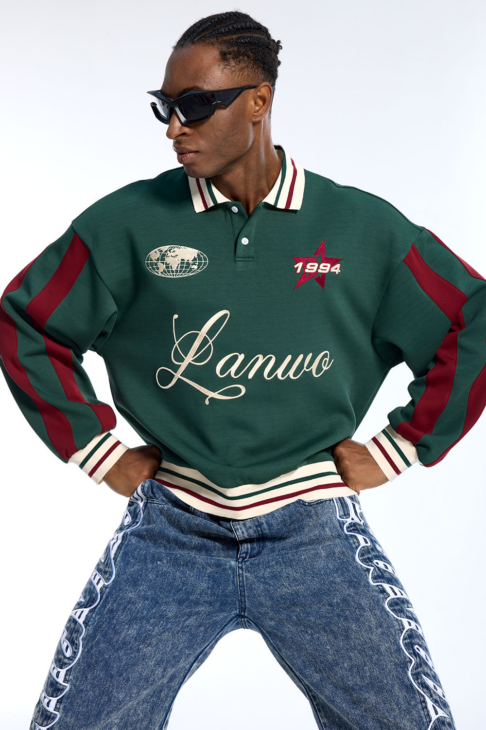 Custom Fashion Vintage 100% Cotton French Terry Zip-Up Oversized Hoodie