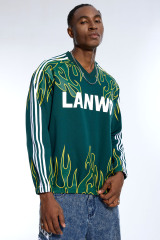 Wholesale custom streetwear cropped oversized vintage loose fit football jerseys