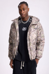 Custom insulated double-breasted men's winter puffer jackets for warmth