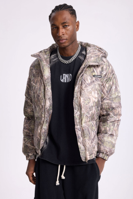Custom insulated double-breasted men's winter puffer jackets for warmth