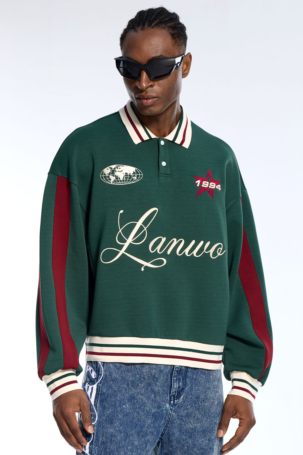 Custom Fashion Vintage 100% Cotton French Terry Zip-Up Oversized Hoodie