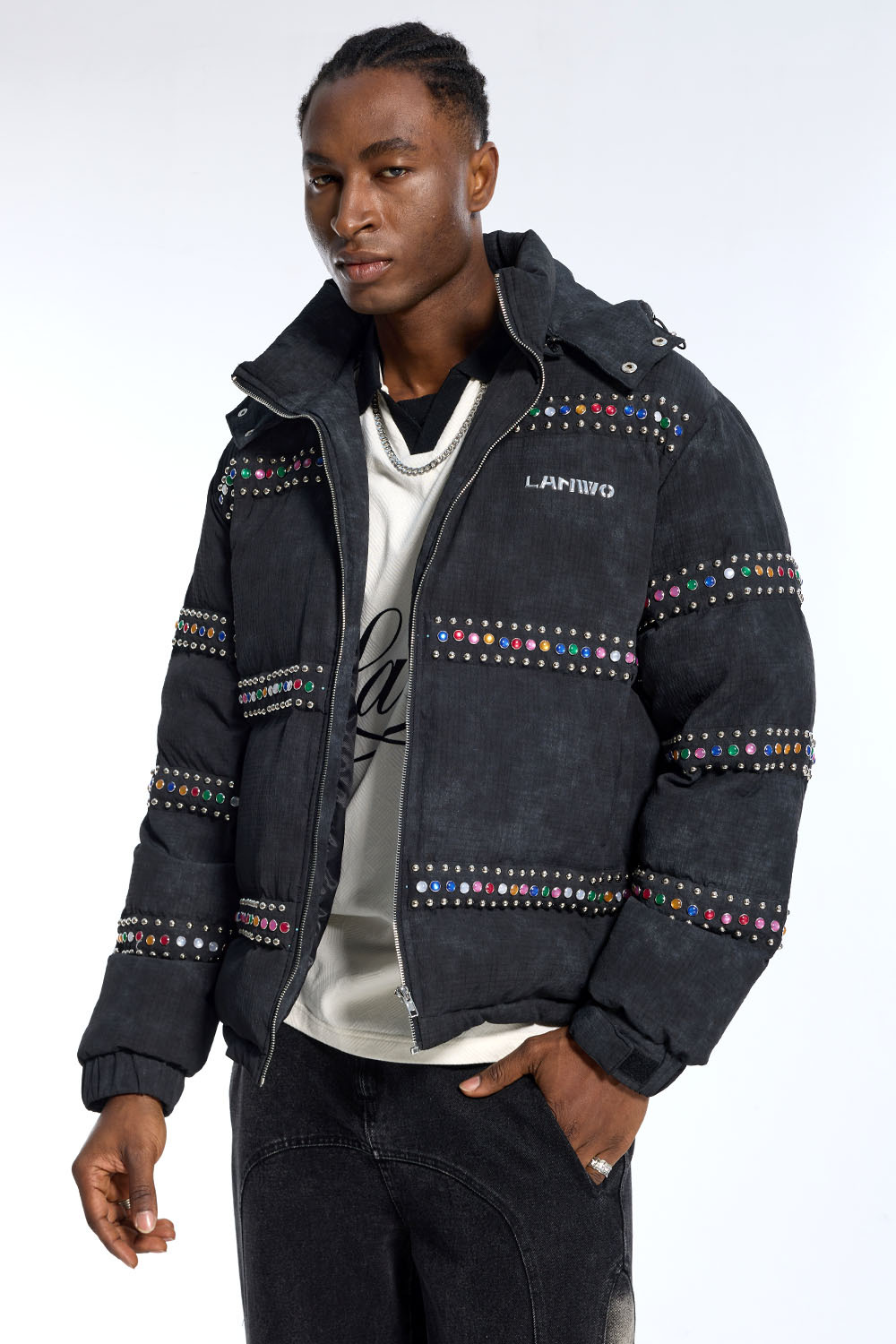 Wholesale high-quality North winter coats, double-breasted puffer jackets