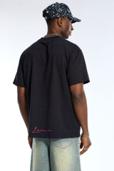 Custom Men's Black LA Palm Tree Graphic T-Shirt - LANWO Signature Streetwear Tee