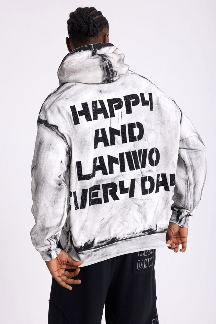 Custom Men's Oversized Vintage Cropped Hoodie