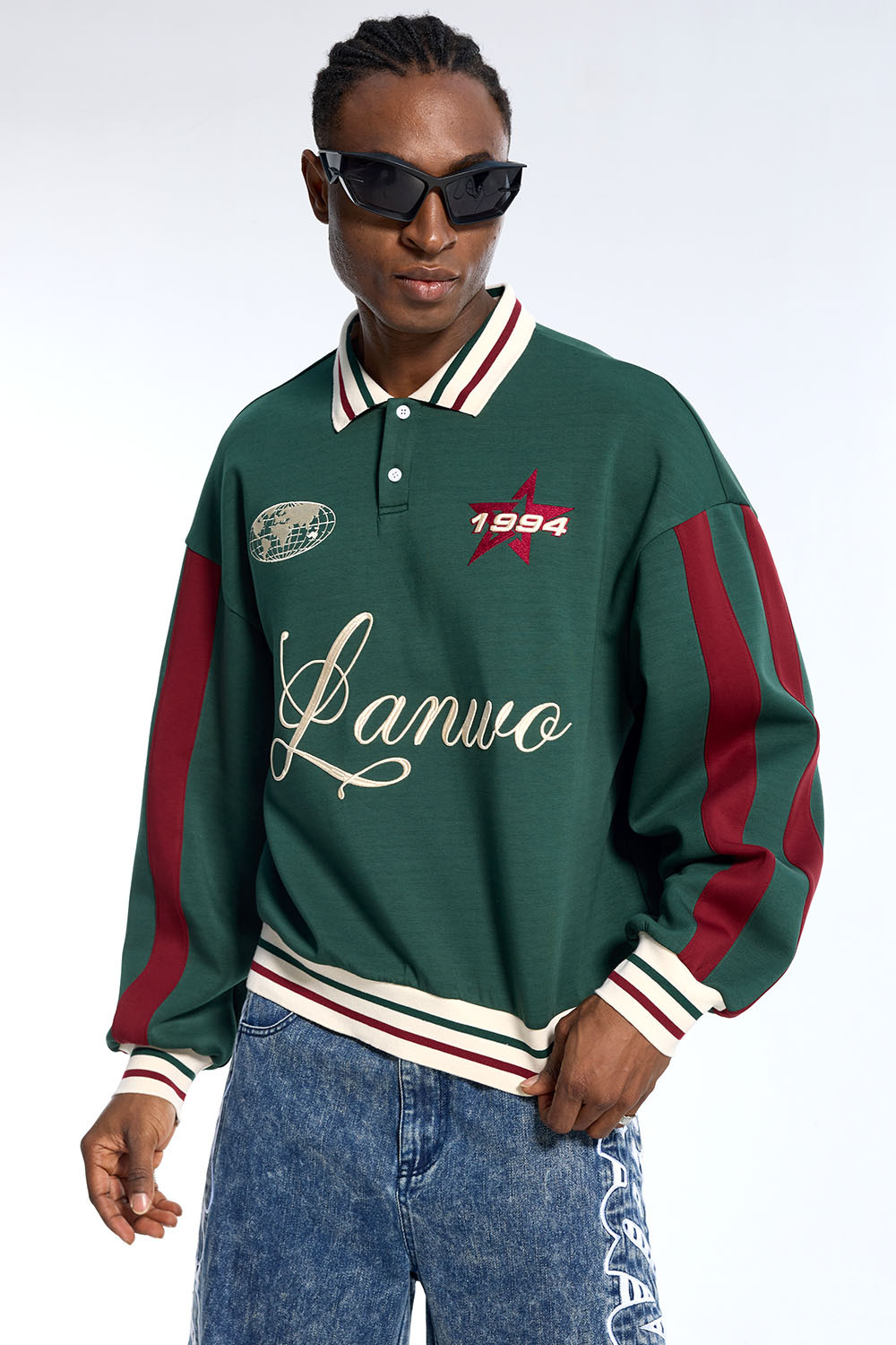 Custom Fashion Vintage 100% Cotton French Terry Zip-Up Oversized Hoodie