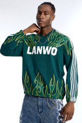 Wholesale custom streetwear cropped oversized vintage loose fit football jerseys