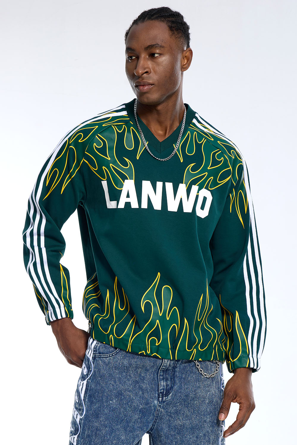 Wholesale custom streetwear cropped oversized vintage loose fit football jerseys