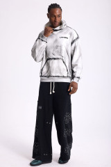 Custom Men's Oversized Vintage Cropped Hoodie