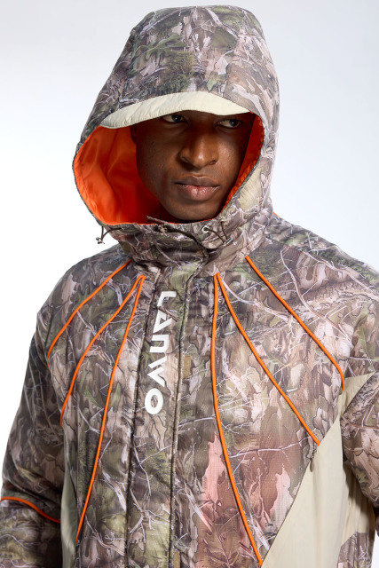 Custom Oversized Camouflage Tracksuit - Tree Camo Windbreaker & Matching Shorts High Street Set