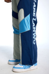 Custom Oversized Track Suit - Retro Color Block & Reflective Detail High Street Set