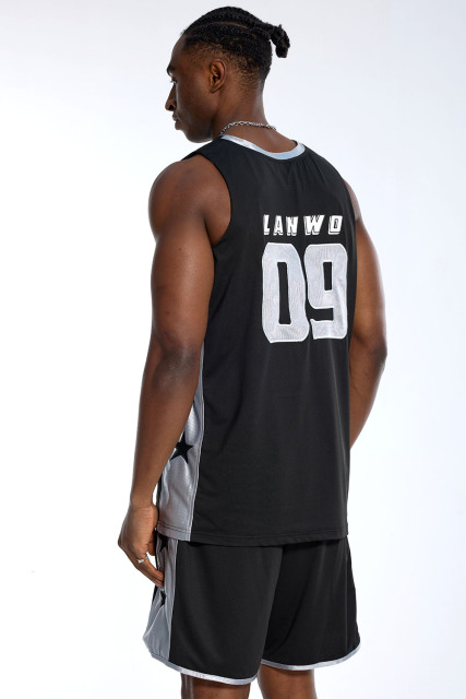 Custom Oversized Mesh Jersey Set - Star & Number Detail High Street Set