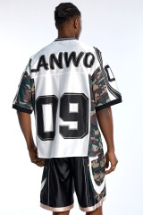 Custom Oversized Football Jersey Set - Camo & Number Detail High Street Set