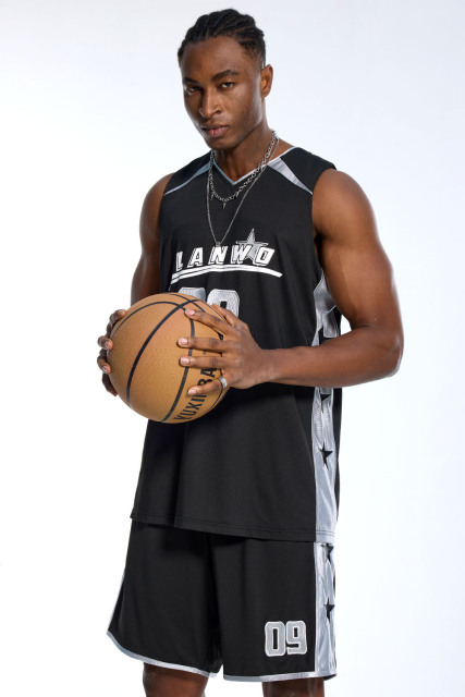 Custom Oversized Mesh Jersey Set - Star & Number Detail High Street Set