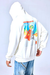 OEM Custom Logo White Oversized 2026 FIFA World Cup Hoodie - San Francisco Bay Area Streetwear Pullover