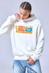 OEM Custom Logo White Oversized 2026 FIFA World Cup Hoodie - San Francisco Bay Area Streetwear Pullover