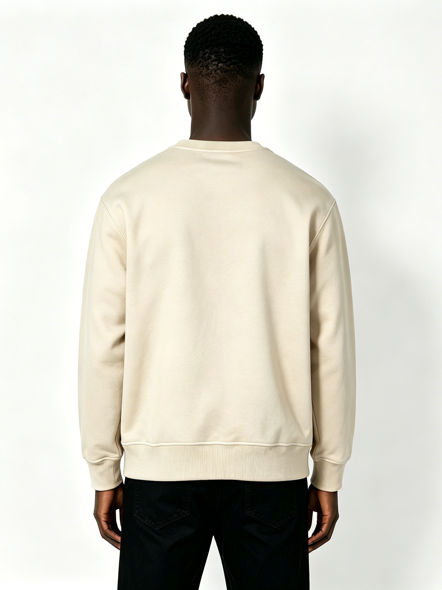 Custom Beige Floral & Earth Print Crewneck Sweatshirt - LW&SUNKUN Men's Artistic Streetwear Pullover OEM/ODM Wholesale